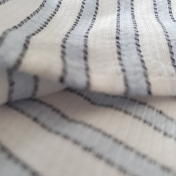 H&M blue white stripe tie side apron top NWT - Picture 3 of 9